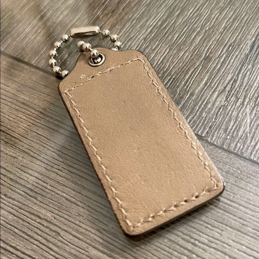 Coach Replacement Hangtag Art Sateen Maggie 17055 Taupe Color Leather